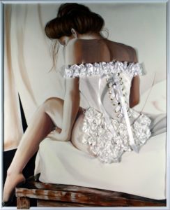 Femme au corset blanc